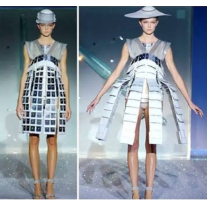 pvc好还是亚克力好 亚克力材料，服装设计中“未来主义”风格的新体现