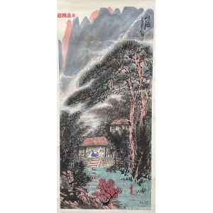 山水画文化墙 一笔一墨皆意境，山水画大师及作品介绍